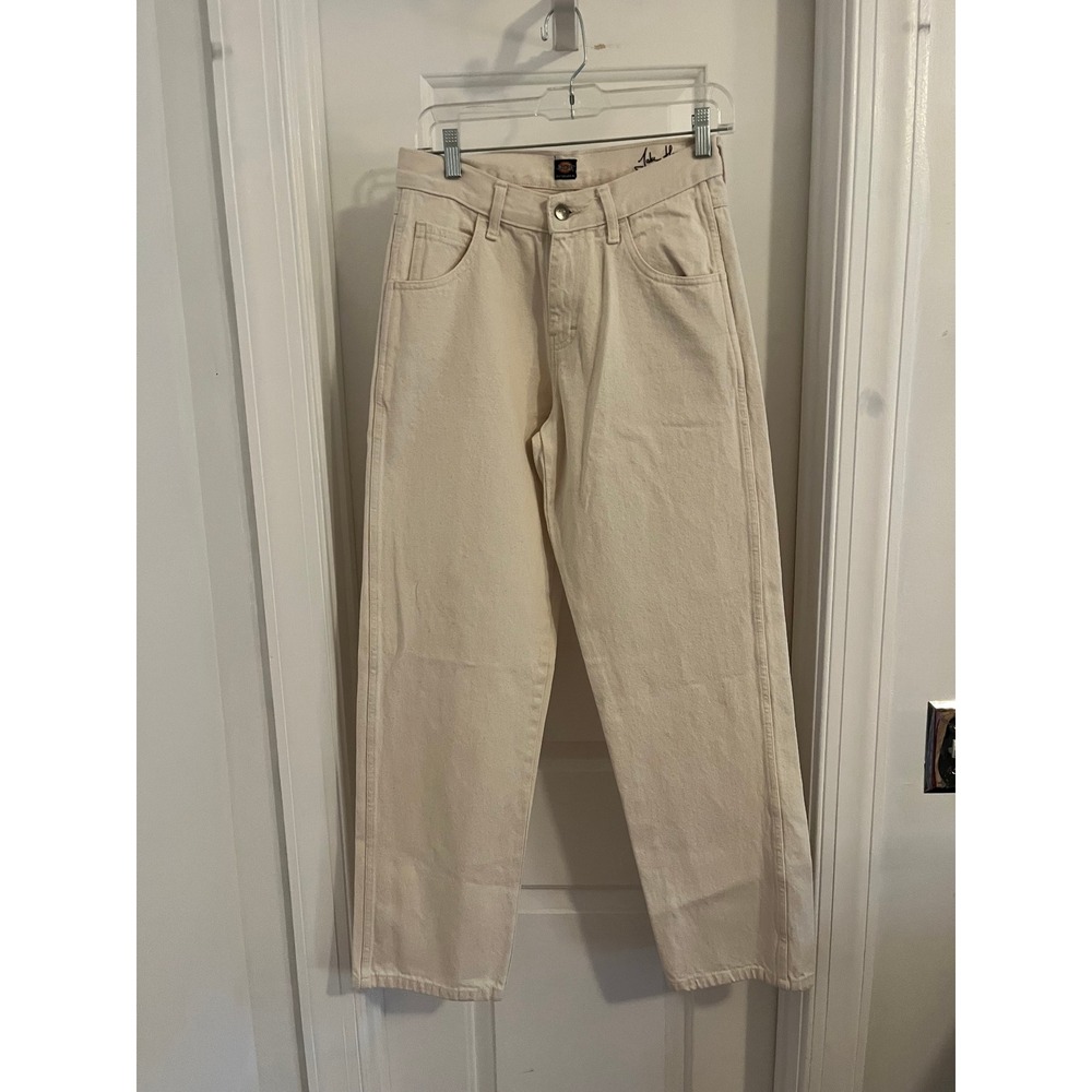 Dickies Skateboarding Jake Hayes Relaxed Fit Denim Pants Cream Off‎ White